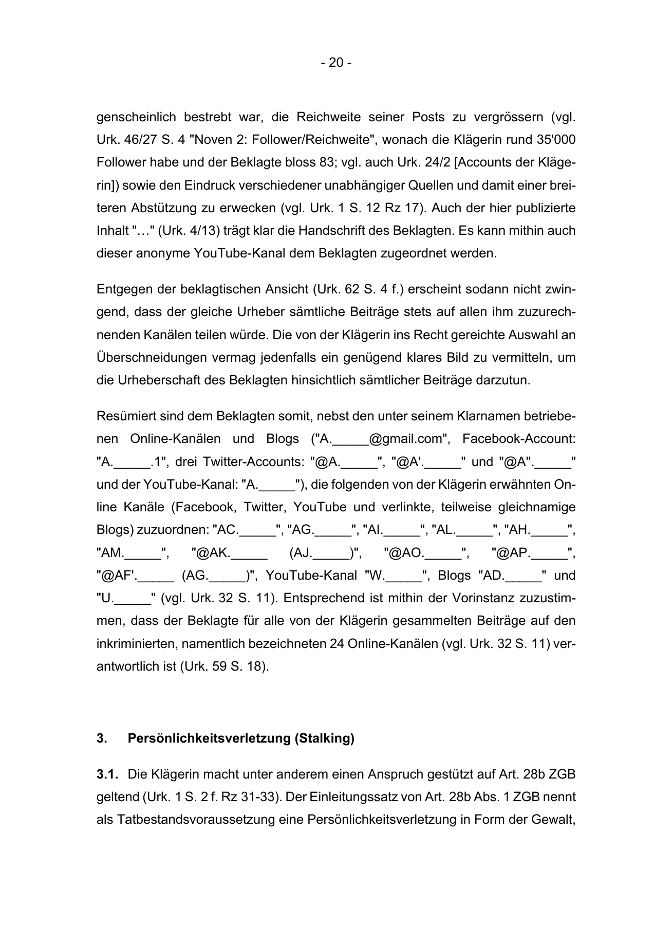 Obergericht Zürich · Urteil 2024 über die frühere Verfolgung