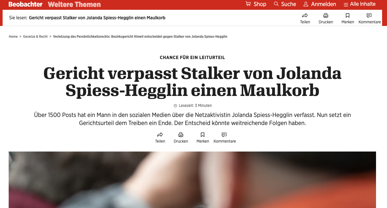 Cyberstalker nach jahrelangem Nachstellen verurteilt