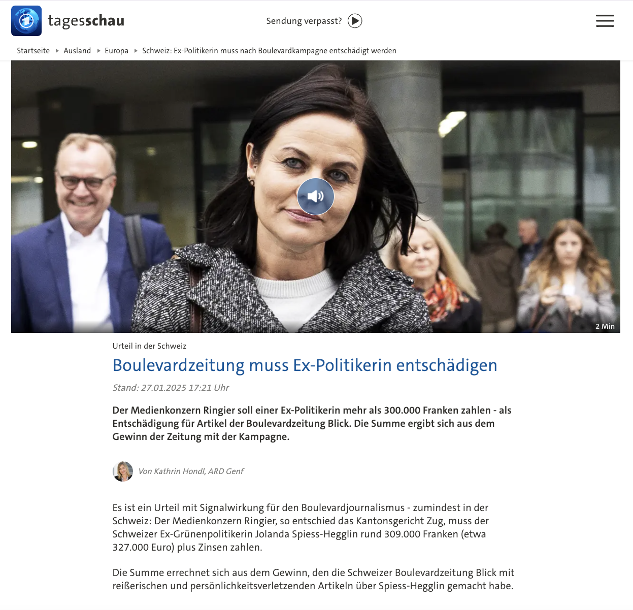 ARD | TAGESSCHAU