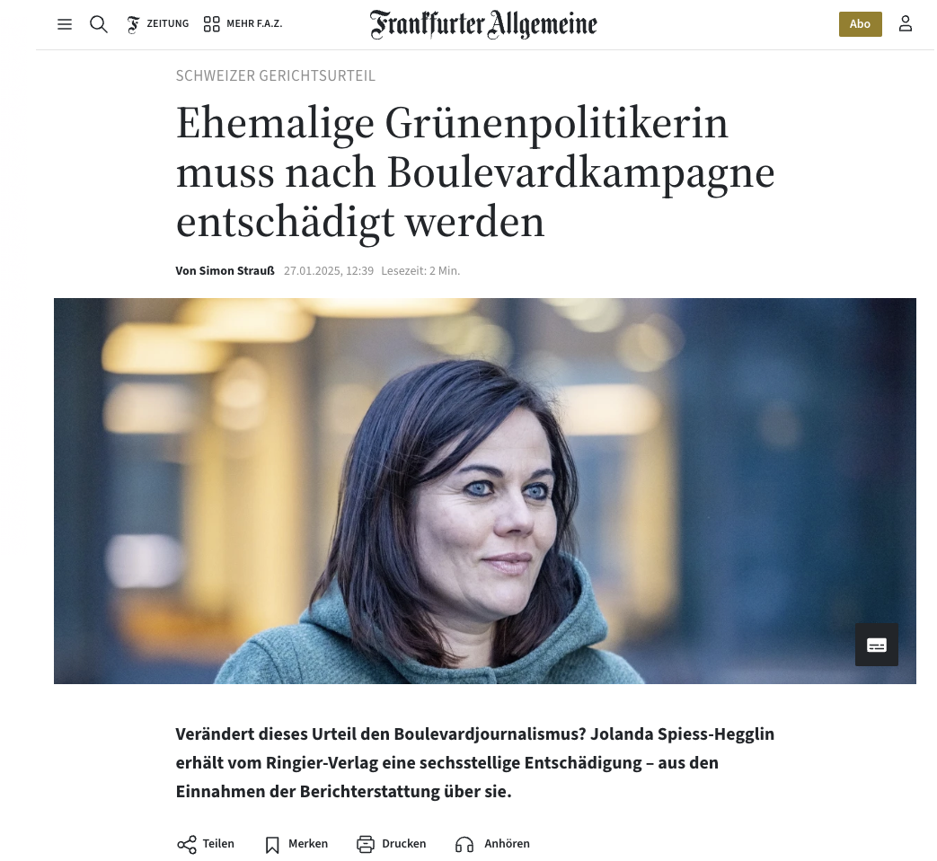 FAZ – FRANKFURTER ALLGEMEINE
