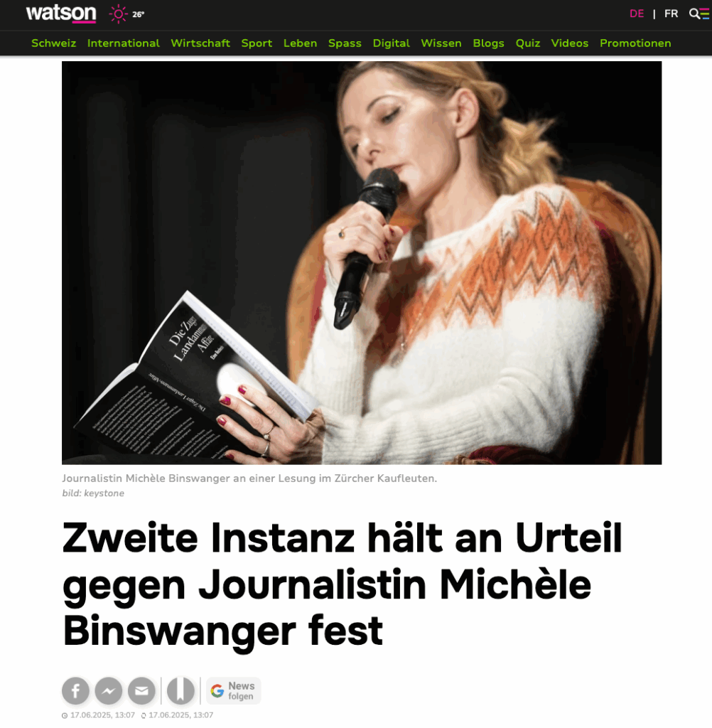 Medienfreiheit ist keine Diffamierungsfreiheit